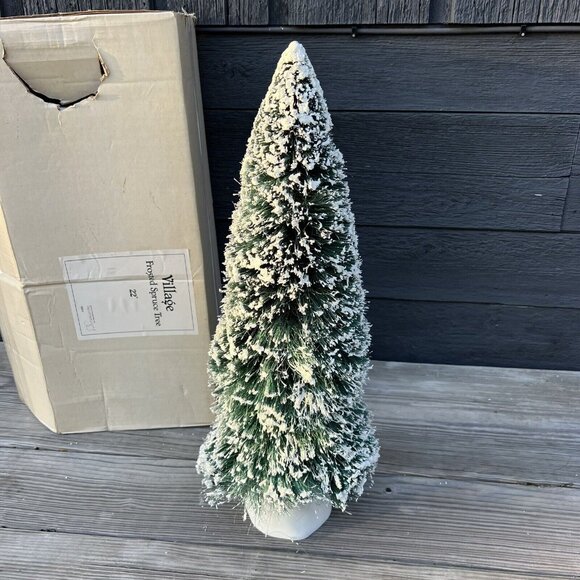 Department 56 Christmas Snow Village BIG 22" Frosted Spruce Tree #52329 Box-C - Picture 6 of 16